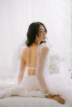 Load image into Gallery viewer, Ruched Tulle Bustier with Lace and Long Tiered Skirt