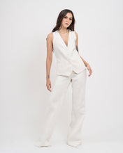 Load image into Gallery viewer, Linen Vest (Milk)