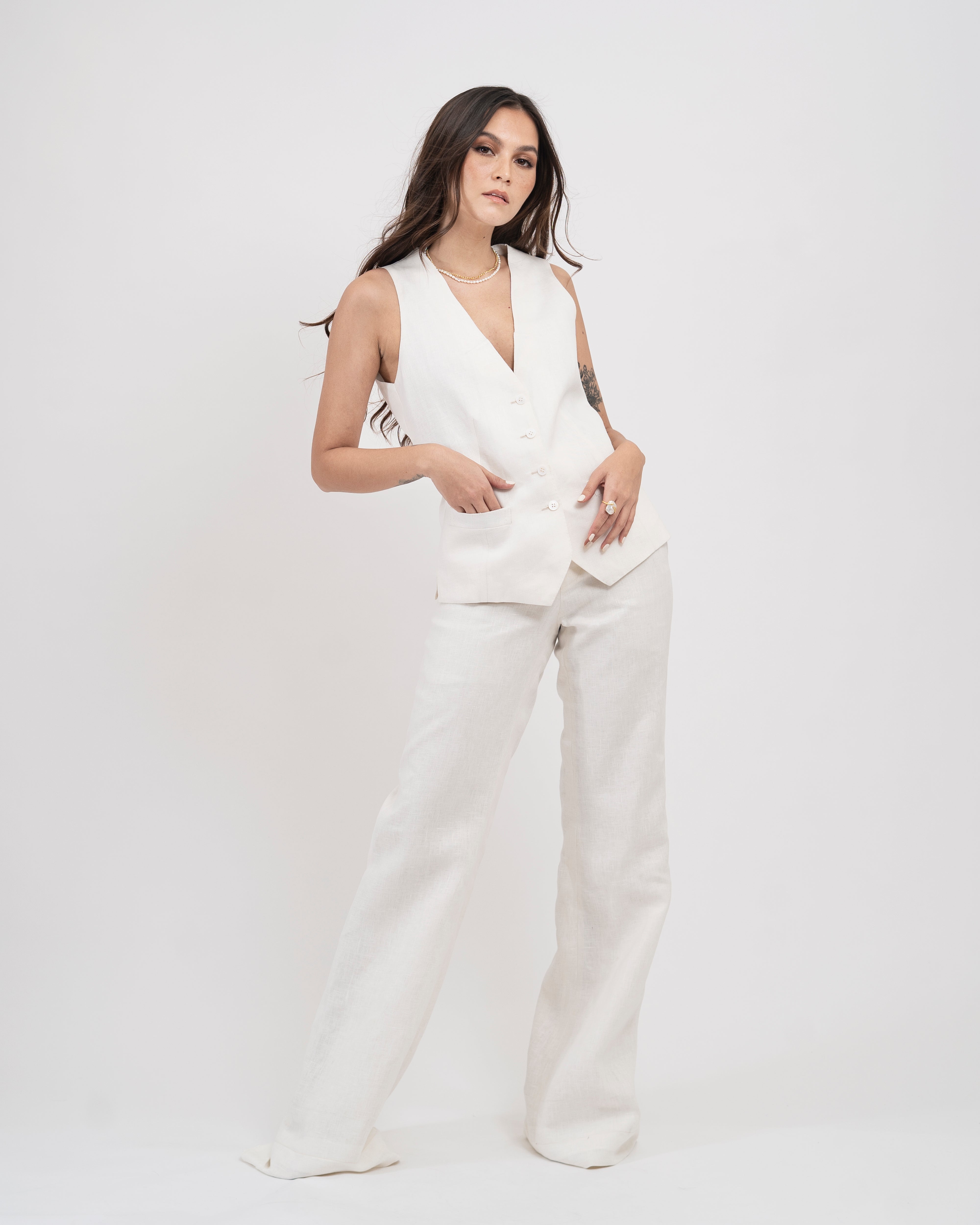 Linen Pants (Milk)