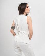 Load image into Gallery viewer, Linen Vest (Milk)