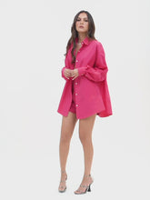Load and play video in Gallery viewer, Oversized Polo (Fuchsia)
