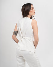 Load image into Gallery viewer, Linen Vest (Milk)
